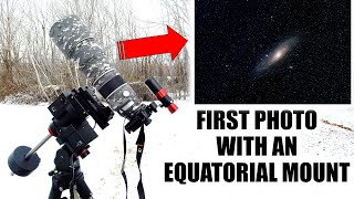 Why An Equatorial Mount My First Photo with the iOptron GEM28 [upl. by Ellek]