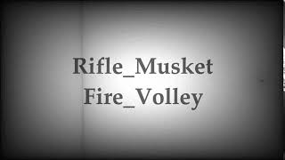 Rifle Musket Fire Volley  Sound effect [upl. by Sudnac]