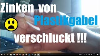 19  Zinken von Plastikgabel verschluckt  Selbsthilfeversuche  Keine Panik   HNO Laryngoskopie [upl. by Arrak547]