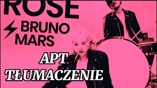 Rosé feat Bruno Mars  APT Tłumaczenie [upl. by Aduh]