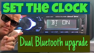 Setting The Clock in the DUAL XDM17BT Bluetooth car stereo upgrade of “Vicky” [upl. by Grange]