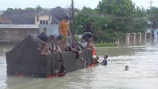 KETINGGIAN BANJIR KARANGANYAR DEMAK MINGGU SORE 11022024 [upl. by Guthry]