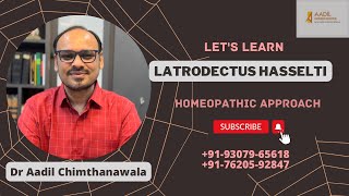 BURNING PAIN  LATRODECTUS HASSELTI  HOMOEOPATHIC REMEDY  DR AADIL CHIMTHANAWALA [upl. by Ehudd]