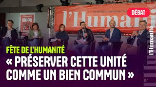 À la Fête de lHuma le serment dunité des dirigeants du Nouveau Front populaire [upl. by Wailoo]