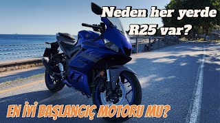 Neden her yerde R25 var│En iyi başlangıç motoru mu│Yamaha YZF R25 neden alınır 4K [upl. by Talbot]