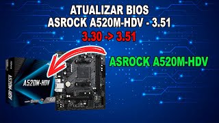 Como atualizar BIOS ASRock A520MHDV [upl. by Yssirk648]