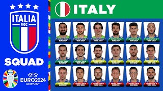 ITALY SQUAD EURO 2024  ITALY SQUAD DEPTH EURO 2024  UEFA EURO 2024 GERMANY [upl. by Mulry]