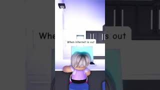 YOUNGEST sibling when INTERNET IS OUT…💀💀 adoptme roblox robloxshorts [upl. by Aila]