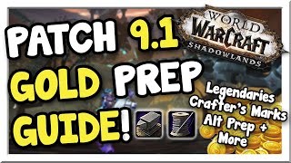 How to Prep for Millions in Patch 91 Complete Beginner Guide  Shadowlands  WoW Gold Making Guide [upl. by Brie]