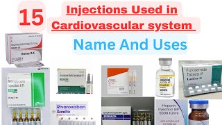 Injections Used In Cardiovascular systemInjections used in Heart Diseases [upl. by Eniamart]