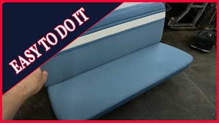 How to Reupholstery a EASY AND Classic Bench Seat [upl. by Gwyneth195]