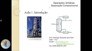 Aula 1  Introdução Geral às Operações Unitárias baseadas em Fenômenos de Transferência de Massa [upl. by Winifield]