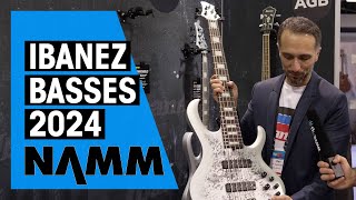 New Ibanez Basses  NAMM 24 [upl. by Suez39]