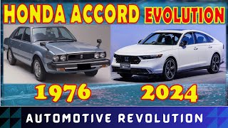 Honda Accord Evolution 19762024  2024 sedan cars [upl. by Danaher]