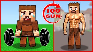 ARDA 100 GÜN BOYUNCA KAS YAPTI 💪😎  Minecraft [upl. by Marlane]