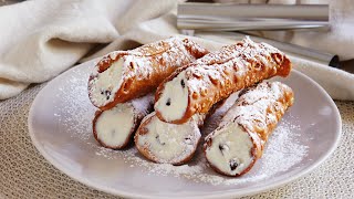 CANNOLI SICILIANO  Receta de la Nonna Nunziata  CUKit [upl. by Aihsek]