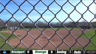 Oswego Softball vs Brockport Game 1 [upl. by Ytinirt560]