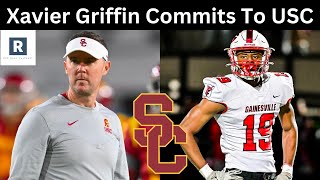 5 Star Xavier Griffin Commits To USC  USC Football Recruiting News [upl. by Eniamsaj]