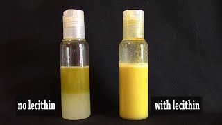 Lecithin  explanation and demonstration [upl. by Benjie]