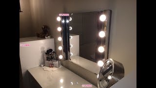 Dressing Table Mirror with Lights Ikea [upl. by Htezzil]