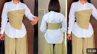 How To Make A Trendy under bust corset cutting and Stitches [upl. by Nwahsav]