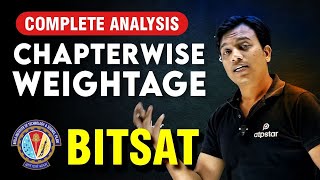 Chapterwise Weightage BITSAT 🔥How to Score 300 in BITSAT 2023  Complete Analysis  ATP STAR KOTA [upl. by Jaret]