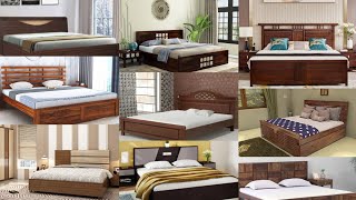 Wooden double bed design ideasModern bed design image [upl. by Aicileb]