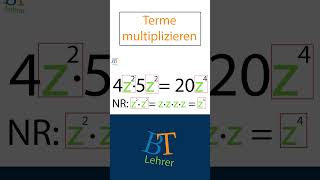 Terme multiplizieren einfach erklärt in 1 Min [upl. by Araccat]