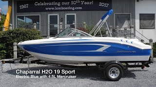 Chaparral H2O 19 Sport Electric Blue  SOLD [upl. by Araik170]