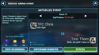 TFC Chris vs Tiric Thorn  20231207  GAC 3v3  SWGoH [upl. by Korff]