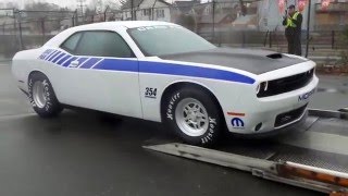 Drag Pak Challenger off loaded at Papas Dodge [upl. by Osnofla979]