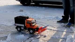 Winterdienst mit dem UNIMOG U300 von Carson [upl. by Nevla]