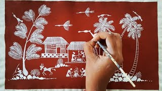 Painting a Pot with Warli Art  The Easiest Tutorial Youll Ever Try [upl. by Darelle996]