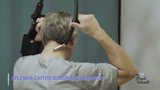 Massage your Splenius Capitis amp Semispinalis Cervicis Yourself with the Bond Wand [upl. by Nimzzaj]