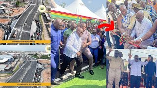 Prez Akuffo Addo brags as he finally commission the longest flyover in Afric Ghanaians mob him 😱 [upl. by Gare]