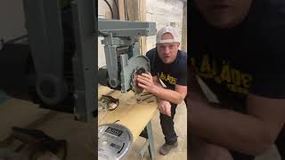 How to operate a Radial Arm Saw by dustylumberco [upl. by Simah479]