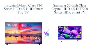 Insignia 65inch F30 vs Samsung 50inch DU7200 Which Smart TV is Best for You 📺🔊 [upl. by Acirem683]