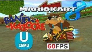 CEMU Mario Kart 8 ft BANJO Wii U MK8 mods 60fps PC [upl. by Telfer337]