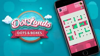 DotLands  Dots and Boxes game for Android amp iOS [upl. by Asserrac]