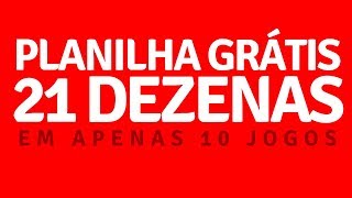 🎯 PLANILHA 21 DEZENAS LOTOFACIL GRÁTIS  100 LUCRO [upl. by Einatirb]