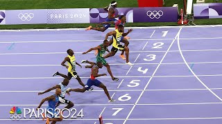 Track and field finishes BUT they keep getting more dramatic  Paris Olympics  NBC Sports [upl. by Lizabeth361]