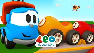 Leo el Camión  NUEVO capítulo de Leo the Truck Español  Pintando coches  Carritos para niños [upl. by Solracsiul842]