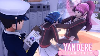 ELIMINATING RIVALS BY TURNING THEM AGAINST EACH OTHER amp FIGHTING THE JOURNALIST  Yandere Simulator [upl. by Rodablas]