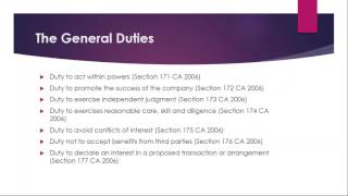 Directors and their Duties An Overview [upl. by Vandyke]