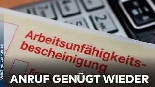 STEIGENDE CORONAZAHLEN – Krankschreibung per Telefon wieder möglich [upl. by Reider]