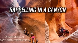 RAPPELLING IN A CANYON  UTAH [upl. by Doowyah]