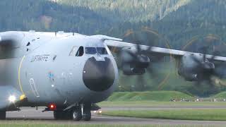 Airpower 2024  AIRBUS A400M Deutsche Luftwaffe  4K Video [upl. by Anerak]