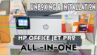 Unboxing amp Installation HP Office Jet Pro 8022e  AllinOne Printer [upl. by Yunfei]