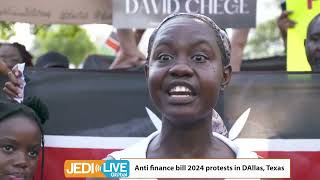 Day 1 of Anti Kenya finance bill 2024 protests in Dallas Texas [upl. by Hansiain]