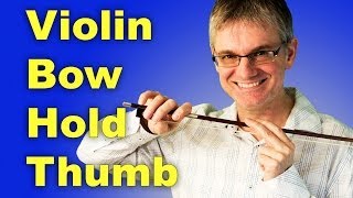 Violin Lesson Bow Hold Bent Thumb [upl. by Ailisab]